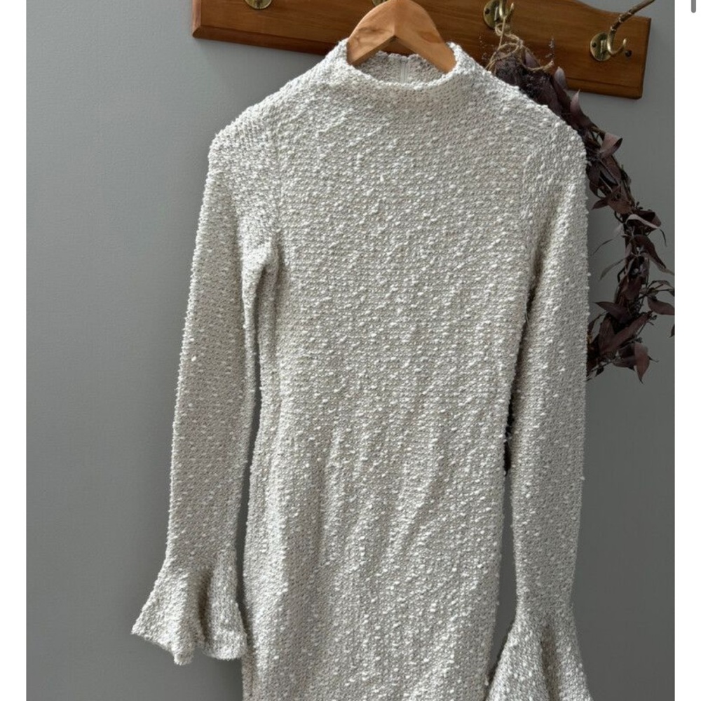 Shona Joy boucle gray dress